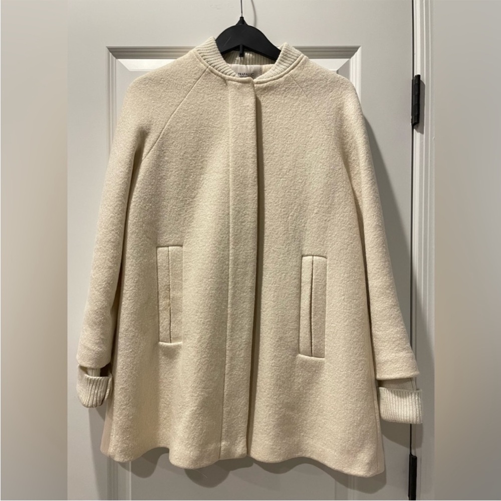 Zara Trafaluc Cream Coat